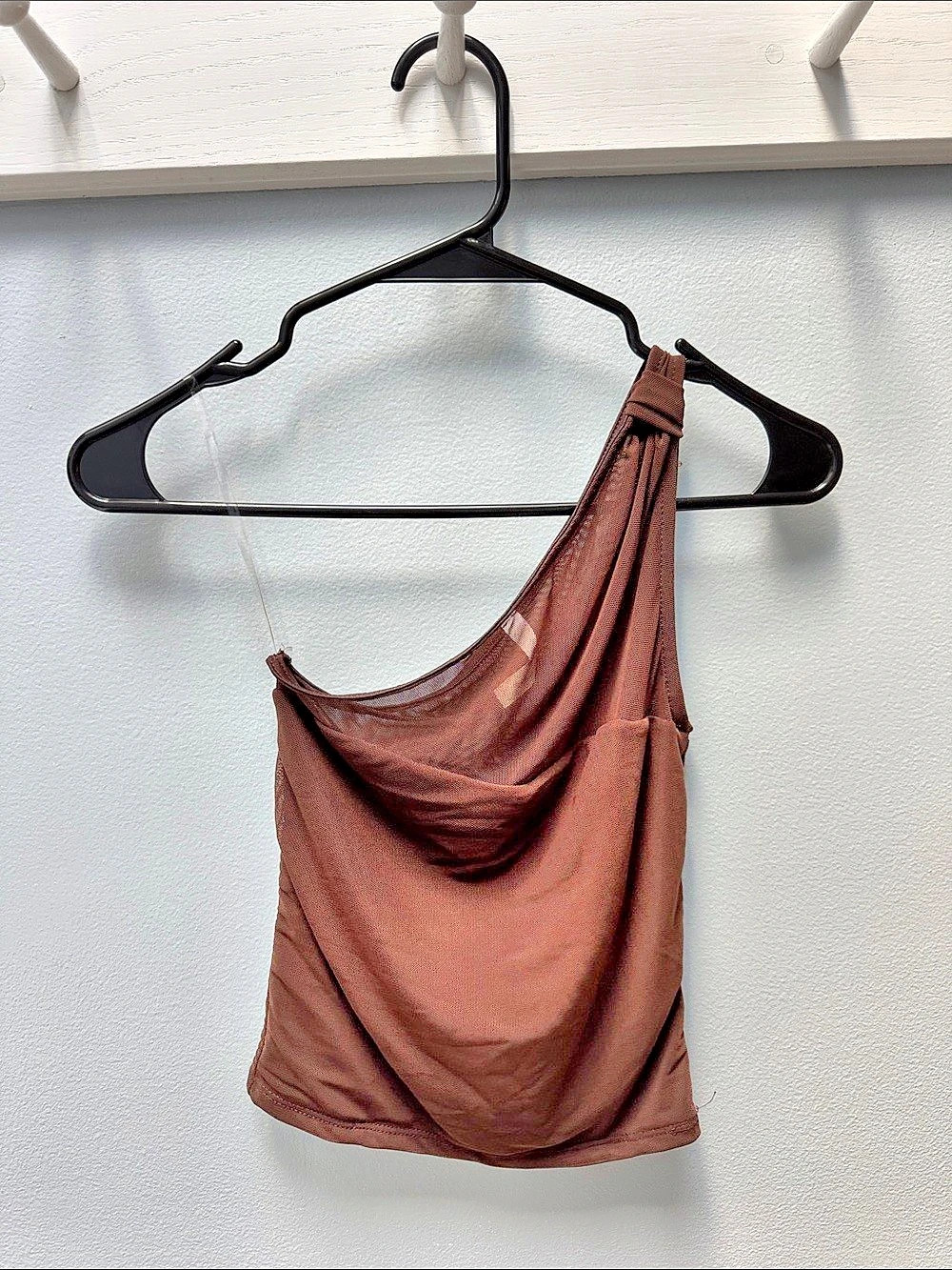 Chocolate Draped Brown Tank Top
